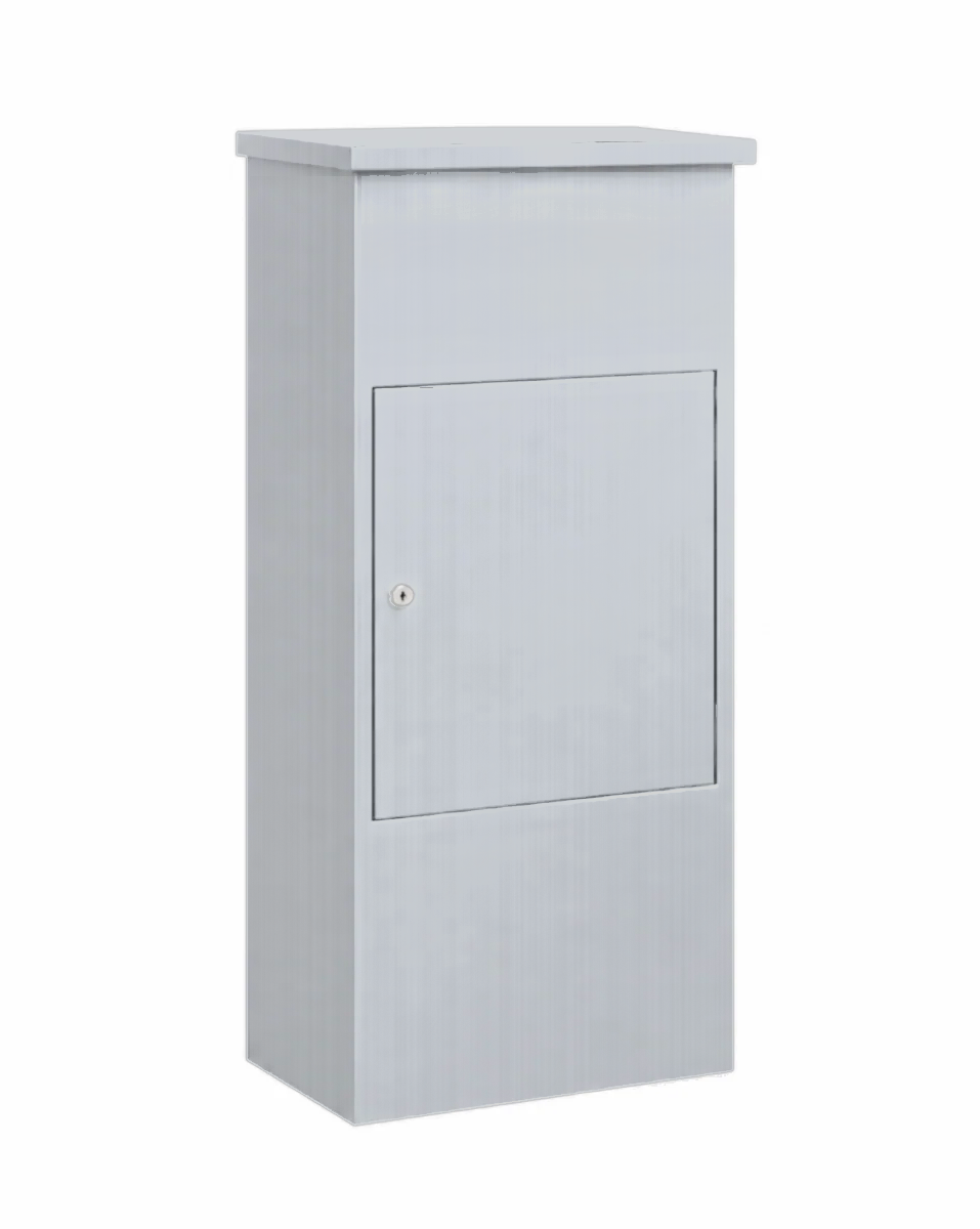 Boîte à colis XXL en acier inoxydable – photo 1 – sur fond blanc [Acier inoxydable]