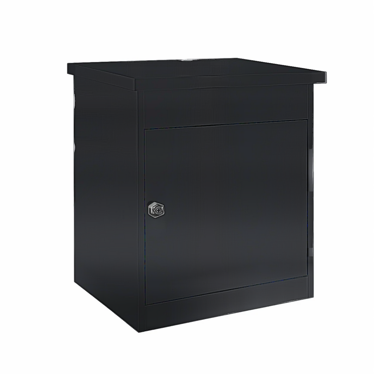 Boîte à colis compacte noire – photo 1 – sur fond blanc [Noir]