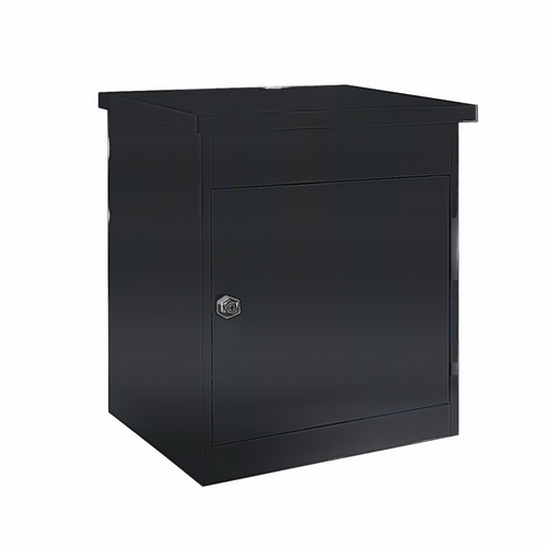 Boîte à colis compacte noire – photo 1 – sur fond blanc [Noir]